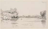 KT 1985 087
<br/>
Herberg Het Kalfje aan de Amstel
<br/>
<em>Graaf, Frederik de (1871-1930)</em>